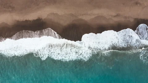 Calm ocean surrounding the beach Stock Footage 276359212