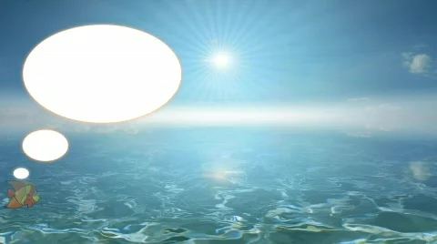 Calm ocean with text area 스톡 동영상 759040