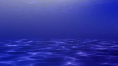 Calm Ocean Waves Animation with Soft Light Stock Footage 307629416