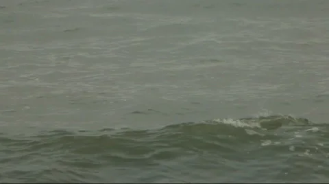 Calm Ocean Waves Rolling In Stock Footage 48242125