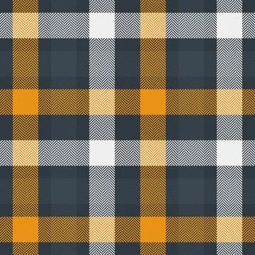 Calm pattern background vector, line plaid fabric textile. Customize seamle.. Illustrazione stock