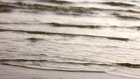 Calm peaceful ocean waves. Mindfulness concept. Stock Footage 233989817