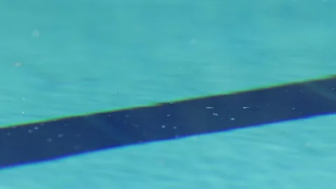 Calm Pool Surface Creating Patterns on Bottom Background Stock Footage 332249796