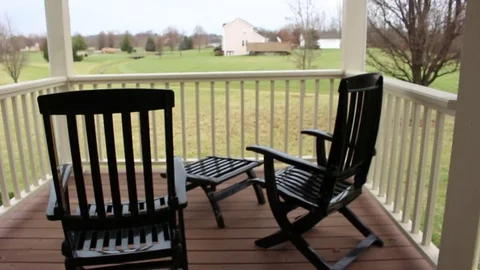 Calm Porch view Video stock 75657272