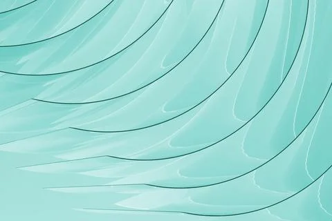 Calm relax abstract background, pattern - curved lines of glass surfaces, lay Illustrazione stock