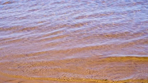 Calm ripples on the sea in the sunlight close-up. Stock Footage 132166552
