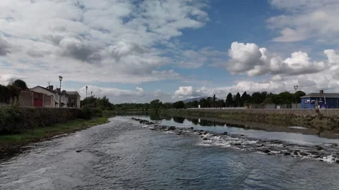Calm River Reflections and Cloudy Sky 4K 库存影片 333413176