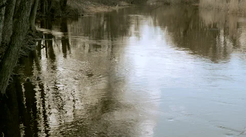 Calm river in swden Stock Footage 41336638