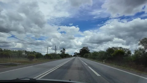 Calm Road Travel From Driver Perspective Stock Footage 339712700