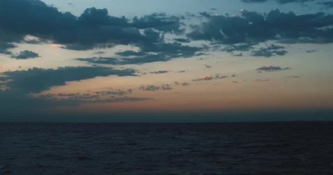Calm sea after sunset 스톡 동영상 210542346