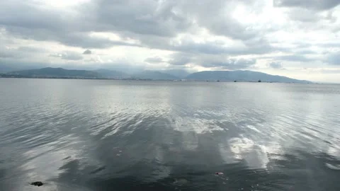 Calm sea and clouds Stock Footage 170675198