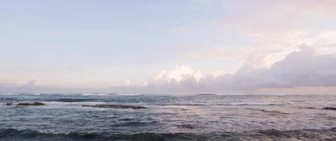 Calm sea during sunset Stock Footage 97124786