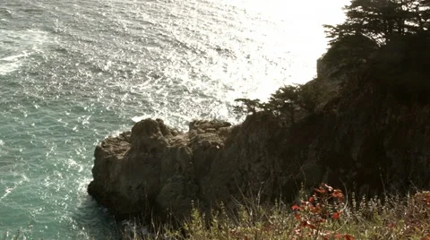 Calm sea with rocks Video stock 53819226