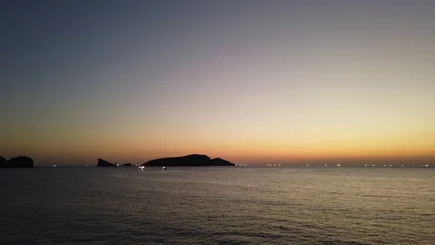 Calm sea at sunset. Stock Footage 117879143