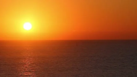 Calm Sea At Sunset. Stock Footage 196627234