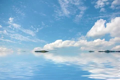 A calm sea surface 写真素材