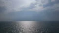 Calm sea under blue sky in Denmark, beautiful Scandinavian nature, coastline HD Footage