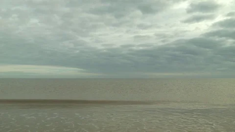 Calm sea under clouds 스톡 동영상 78029977