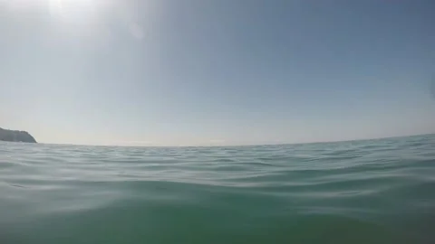 Calm sea. View from the water. Stock Footage 158743784