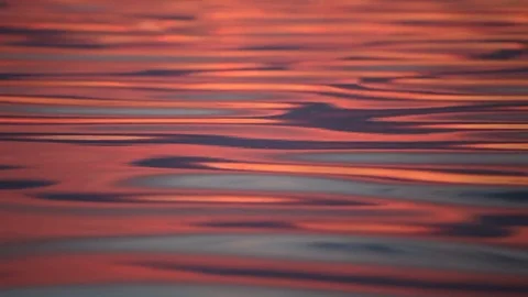 Calm sea water surface. Sunset water reflection Stock Footage 78420181