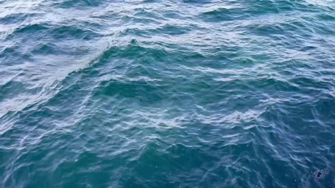 Calm sea waves background Stock Footage 240347395