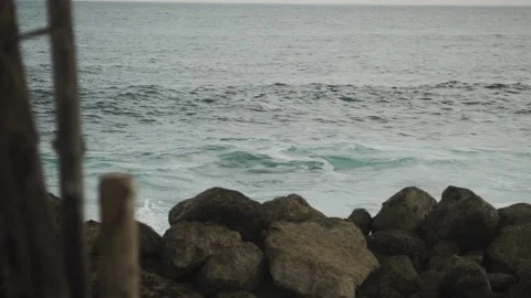Calm sea waves in Bali. Stock Footage 154160299