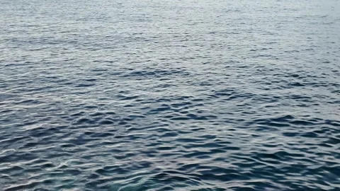 Calm sea waves during sunset, horizontal 4K background Stock Footage 276642041