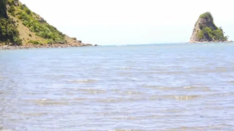 Calm Sea Waves By The Seashore Stock Footage 246474922
