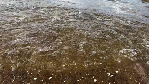 Calm sea waves in slow motion. Stock Footage 200934247