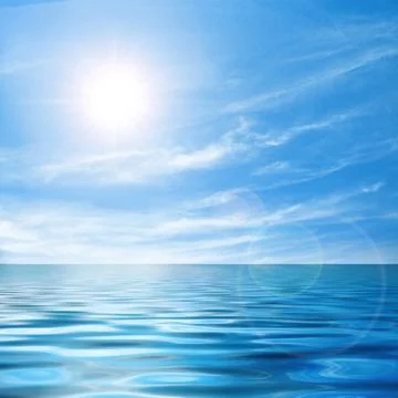 Calm seascape Stock Photos