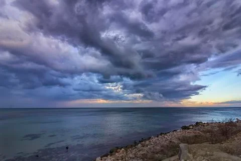 Calm seascape Stock Photos