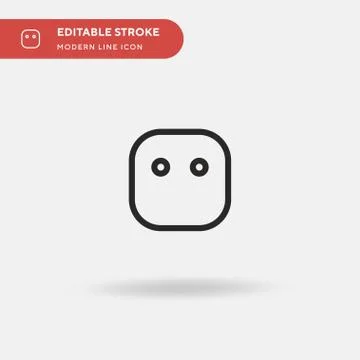 Calm Simple vector icon. Illustration symbol design template for web mobile U Illustrazione stock