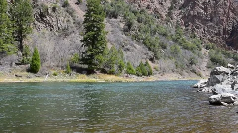 Calm Soothing River Stock Footage 49040453