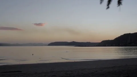 Calm Sunset Beach Video stock 78519988