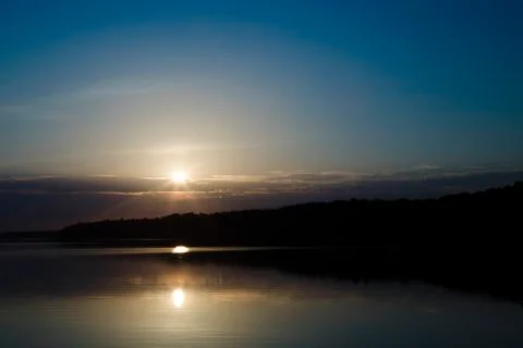 Calm sunset 스톡 사진