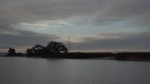 Calm Sunset View with Clouds Video stock 237910062