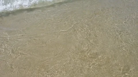 Calm tide in slow motion. Waves on the beach. Floripa, Brazil Stock Footage 104268445