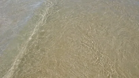Calm tide in slow motion. Waves on the beach. Floripa, Brazil Stock Footage 104268476