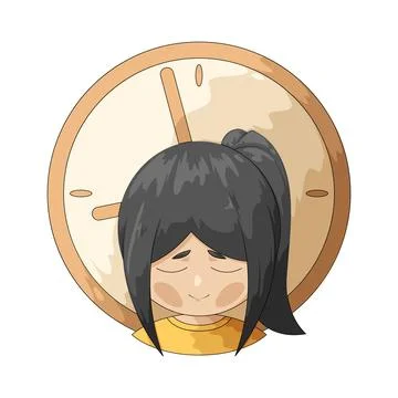 Calm timer illustration Stock Illustration