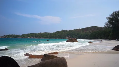 A calm tropical beach Stock Footage 101659487