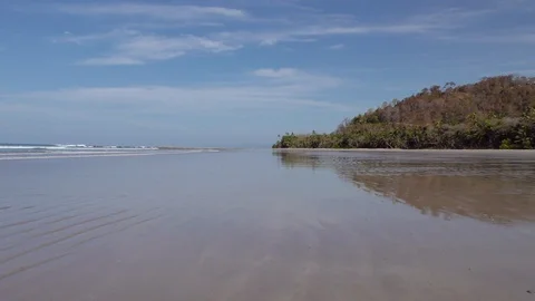 Calm Tropical Beach Stock Footage 107609586