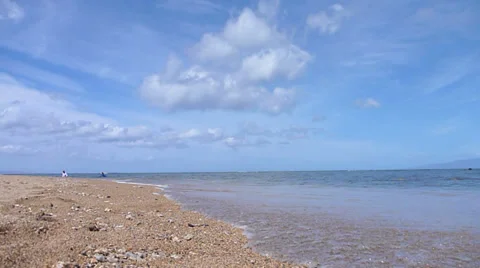 Calm Tropical Beach Setting Stock Footage 37780414