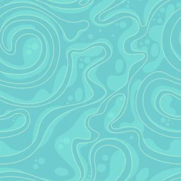 Calm vector color texture from smooth rounded shapes of lines and spirals in Stock Illustration