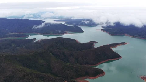 Calm Water In Eildon Lake, Australia Stockbeeldmateriaal 335521730