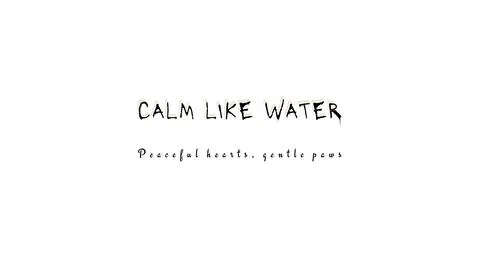 CALM LIKE WATER isolated display type artwork with structured 3d silhouette shad Stock Illustration