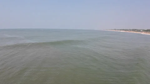 Calm Water Of Ocean With Light Waves Stock Footage 299993179