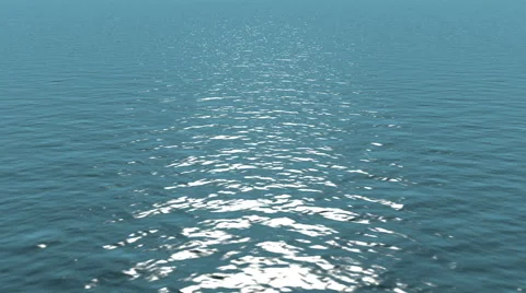 Calm water of the ocean with the sunlight. Loop background. Stockbeeldmateriaal 40552367