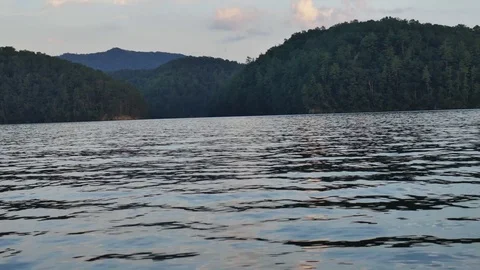 Calm water on the river Stock Footage 80321201