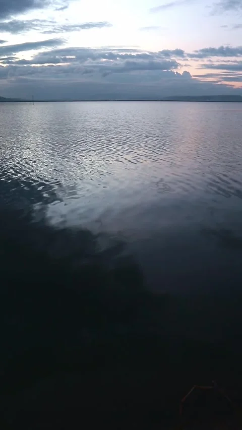 Calm Water Surface of a Lake Video stock 297482662