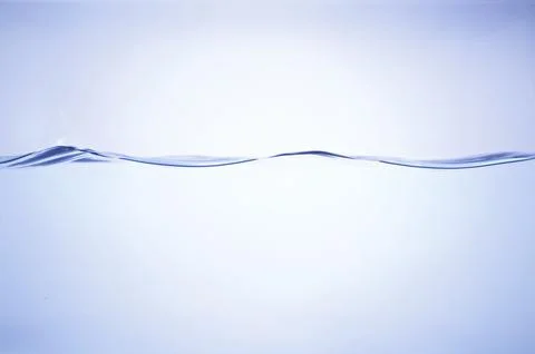 Calm Water Wave on Plain Background Stock Photos